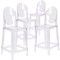 Flash Furniture 4PK Ghost Counter Stool with Oval Back in Crystal 4-OW-GHOSTBACK-24-GG - alternate 7