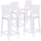 Flash Furniture Ghost Counter Stool with Square Back in Transparent Crystal, PK4 4-OW-SQUAREBACK-24-GG - alternate 7