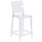 Flash Furniture Ghost Counter Stool with Square Back in Transparent Crystal, PK4 4-OW-SQUAREBACK-24-GG - alternate 4