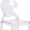 Flash Furniture Ghost Counter Stool with Tear Back in Transparent Crystal, PK4 4-OW-TEARBACK-24-GG - alternate 3