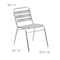 Flash Furniture Commercial Aluminum Restaurant Stack Chair, PK4 4-TLH-015-GG - alternate 6