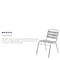 Flash Furniture Commercial Aluminum Restaurant Stack Chair, PK4 4-TLH-015-GG - alternate 2