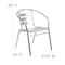 Flash Furniture Commercial Aluminum Restaurant Stack Chair w/ Arms, PK4 4-TLH-017B-GG - alternate 8
