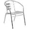 Flash Furniture Commercial Aluminum Restaurant Stack Chair w/ Arms, PK4 4-TLH-017B-GG - alternate 10