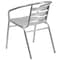Flash Furniture Commercial Aluminum Restaurant Stack Chair w/ Arms, PK4 4-TLH-017B-GG - alternate 9