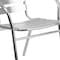 Flash Furniture Commercial Aluminum Restaurant Stack Chair w/ Arms, PK4 4-TLH-017B-GG - alternate 7