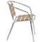 Flash Furniture Commercial Aluminum Restaurant Stack Chair, PK4 4-TLH-017W-GG - alternate 10