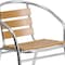 Flash Furniture Commercial Aluminum Restaurant Stack Chair, PK4 4-TLH-017W-GG - alternate 8