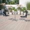 Flash Furniture Commercial Aluminum and Black Rattan Stack Chair, PK4 4-TLH-020-BK-GG - alternate 1