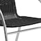 Flash Furniture Commercial Aluminum and Black Rattan Stack Chair, PK4 4-TLH-020-BK-GG - alternate 10