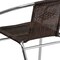 Flash Furniture Commercial Aluminum & Dk Brown Rattan Stack Chair, PK4 4-TLH-020-GG - alternate 10