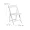 Flash Furniture HERCULES Series White Wood Folding Chair with Vinyl Padded Seat, PK4 4-XF-2901-WH-WOOD-GG - alternate 7