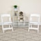 Flash Furniture HERCULES Series White Wood Folding Chair with Vinyl Padded Seat, PK4 4-XF-2901-WH-WOOD-GG - alternate 1