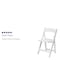 Flash Furniture HERCULES Series White Wood Folding Chair with Vinyl Padded Seat, PK4 4-XF-2901-WH-WOOD-GG - alternate 8