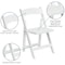 Flash Furniture HERCULES Series White Wood Folding Chair with Vinyl Padded Seat, PK4 4-XF-2901-WH-WOOD-GG - alternate 4