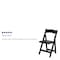 Flash Furniture HERCULES Series Black Wood Folding Chair with Vinyl Padded Seat, PK4 4-XF-2902-BK-WOOD-GG - alternate 4
