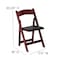 Flash Furniture Mahogany Wood Folding Chair, PK4 4-XF-2903-MAH-WOOD-GG - alternate 7