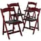 Flash Furniture Mahogany Wood Folding Chair, PK4 4-XF-2903-MAH-WOOD-GG - alternate 5