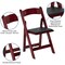 Flash Furniture Mahogany Wood Folding Chair, PK4 4-XF-2903-MAH-WOOD-GG - alternate 6