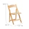 Flash Furniture Natural Wood Folding Chair, PK4 4-XF-2903-NAT-WOOD-GG - alternate 3