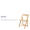 Flash Furniture Natural Wood Folding Chair, PK4 4-XF-2903-NAT-WOOD-GG - alternate 7