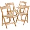 Flash Furniture Natural Wood Folding Chair, PK4 4-XF-2903-NAT-WOOD-GG - alternate 2