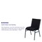Flash Furniture HERCULES Series Heavy Duty Black Dot Fabric Stack Chair, PK4 4-XU-60153-BK-GG - alternate 4