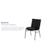 Flash Furniture HERCULES Series Heavy Duty Black Vinyl Stack Chair, PK4 4-XU-60153-BK-VYL-GG - alternate 9