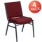 Flash Furniture HERCULES Series Heavy Duty Burgundy Patterned Fabric Stack Chair, PK4 4-XU-60153-BY-GG - alternate 6