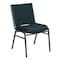 Flash Furniture HERCULES Series Heavy Duty Green Patterned Fabric Stack Chair, PK4 4-XU-60153-GN-GG - alternate 2