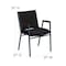 Flash Furniture Black Fabric Stack Armchair, PK4 4-XU-60154-BK-GG - alternate 6