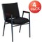 Flash Furniture Black Fabric Stack Armchair, PK4 4-XU-60154-BK-GG - alternate 7