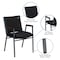 Flash Furniture Black Fabric Stack Armchair, PK4 4-XU-60154-BK-GG - alternate 9