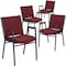 Flash Furniture Burgundy Fabric Stack Armchair, PK4 4-XU-60154-BY-GG - alternate 3