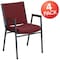 Flash Furniture Burgundy Fabric Stack Armchair, PK4 4-XU-60154-BY-GG - alternate 5