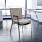 Flash Furniture HERCULES Series Heavy Duty Gray Fabric Stack Chair with Arms, PK4 4-XU-60154-GY-GG - alternate 1
