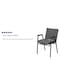 Flash Furniture HERCULES Series Heavy Duty Gray Fabric Stack Chair with Arms, PK4 4-XU-60154-GY-GG - alternate 5