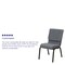 Flash Furniture Gray Fabric Church Chair, PK4 4-XU-CH-60096-BEIJING-GY-GG - alternate 4