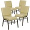 Flash Furniture Beige Fabric Church Chair, PK4 4-XU-CH-60096-BGE-BAS-GG - alternate 3