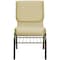Flash Furniture Beige Fabric Church Chair, PK4 4-XU-CH-60096-BGE-BAS-GG - alternate 6