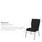 Flash Furniture Black Fabric Church Chair, PK4 4-XU-CH-60096-BK-SV-BAS-GG - alternate 3