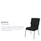 Flash Furniture Black Fabric Church Chair, PK4 4-XU-CH-60096-BK-SV-GG - alternate 5