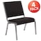Flash Furniture HERCULES Series 1000 lb. Rated Black Antimicrobial Fabric Bariatric Medical Reception Chair, PK4 4-XU-DG-60442-660-1-BK-GG - alternate 5