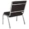 Flash Furniture HERCULES Series 1000 lb. Rated Black Antimicrobial Fabric Bariatric Medical Reception Chair, PK4 4-XU-DG-60442-660-1-BK-GG - alternate 2
