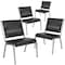 Flash Furniture HERCULES Series 1000 lb. Rated Black Antimicrobial Vinyl Bariatric Medical Reception Chair, PK4 4-XU-DG-60442-660-1-BV-GG - alternate 5