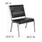 Flash Furniture HERCULES Series 1000 lb. Rated Black Antimicrobial Vinyl Bariatric Medical Reception Chair, PK4 4-XU-DG-60442-660-1-BV-GG - alternate 3