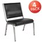 Flash Furniture HERCULES Series 1000 lb. Rated Black Antimicrobial Vinyl Bariatric Medical Reception Chair, PK4 4-XU-DG-60442-660-1-BV-GG - alternate 2