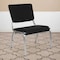 Flash Furniture HERCULES Series 1000 lb. Rated Black Antimicrobial Fabric Bariatric Medical Reception Chair with 3/4 Panel Back, PK4 4-XU-DG-60442-660-2-BK-GG - alternate 1