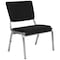 Flash Furniture HERCULES Series 1000 lb. Rated Black Antimicrobial Fabric Bariatric Medical Reception Chair with 3/4 Panel Back, PK4 4-XU-DG-60442-660-2-BK-GG - alternate 3