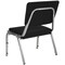 Flash Furniture HERCULES Series 1000 lb. Rated Black Antimicrobial Fabric Bariatric Medical Reception Chair with 3/4 Panel Back, PK4 4-XU-DG-60442-660-2-BK-GG - alternate 5